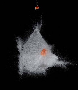 Goes "bonk"? No, go "foosh". water balloon